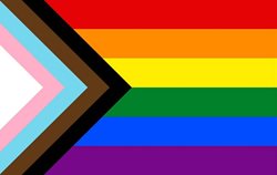 Progress Pride flag, designed by Daniel Quasar.