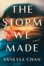 Book cover with an illustration of a blurred young woman’s face with the title “The Storm We Made” written across the cover.