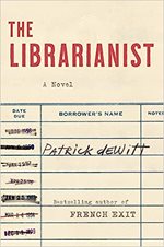 Book cover with a library slip and the title at the top of the slip in red letters reading, "The Librarianist."
