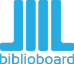 Light blue BiblioBoard logo.