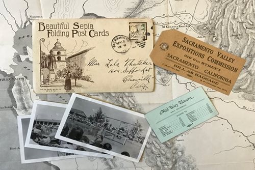 Postcards and ephemera from the Sacramento Room archives